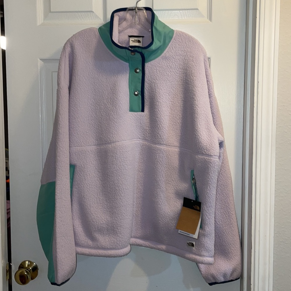 NorthFace Cragmont 1/4 Snap Fleece Pullover- Women’s XL